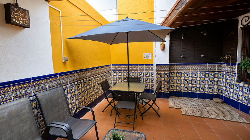 patio y duchas exterior